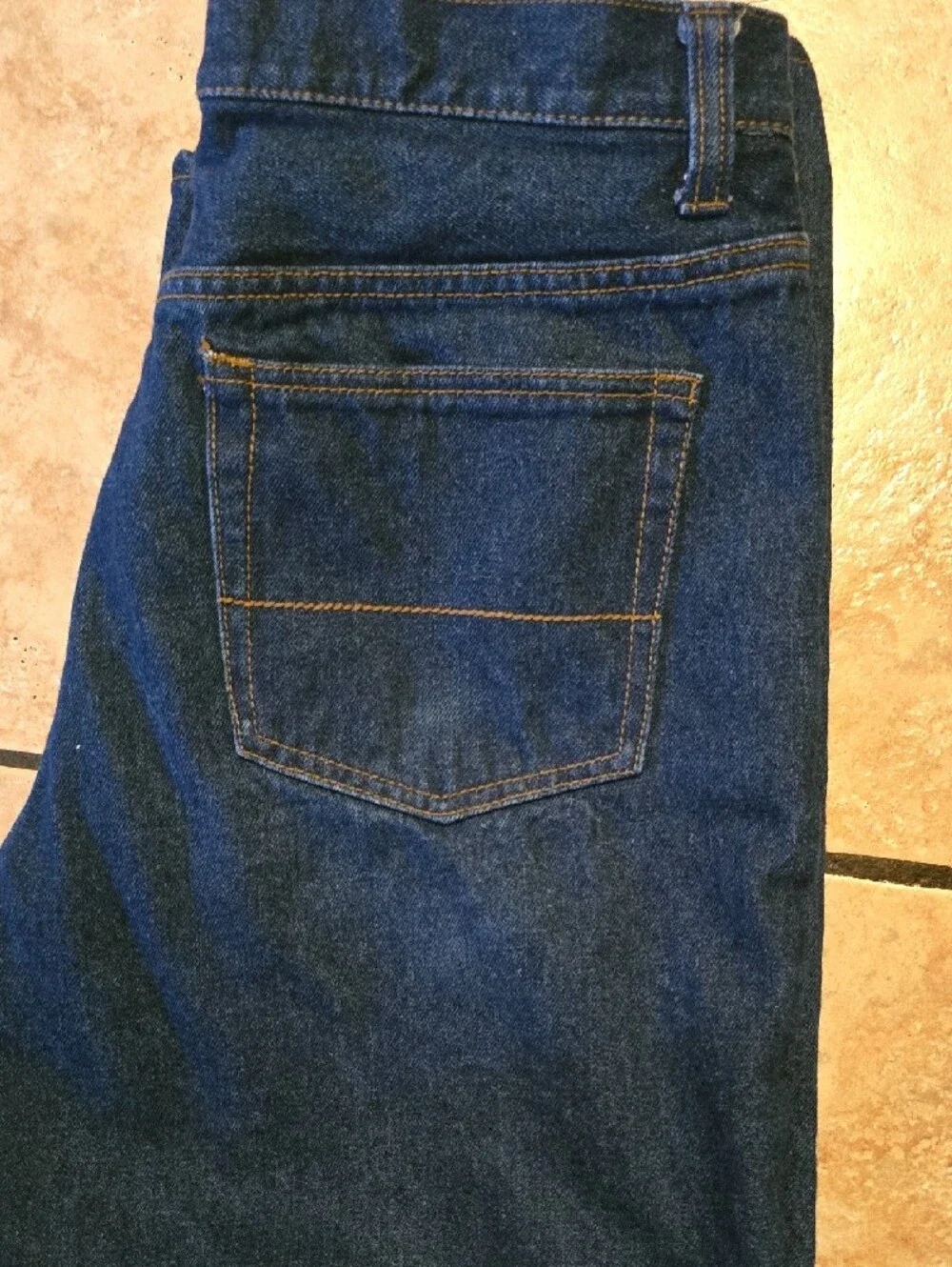 Faded Glory Men's Dark Blue Relaxed Fit Jeans 36 X 29